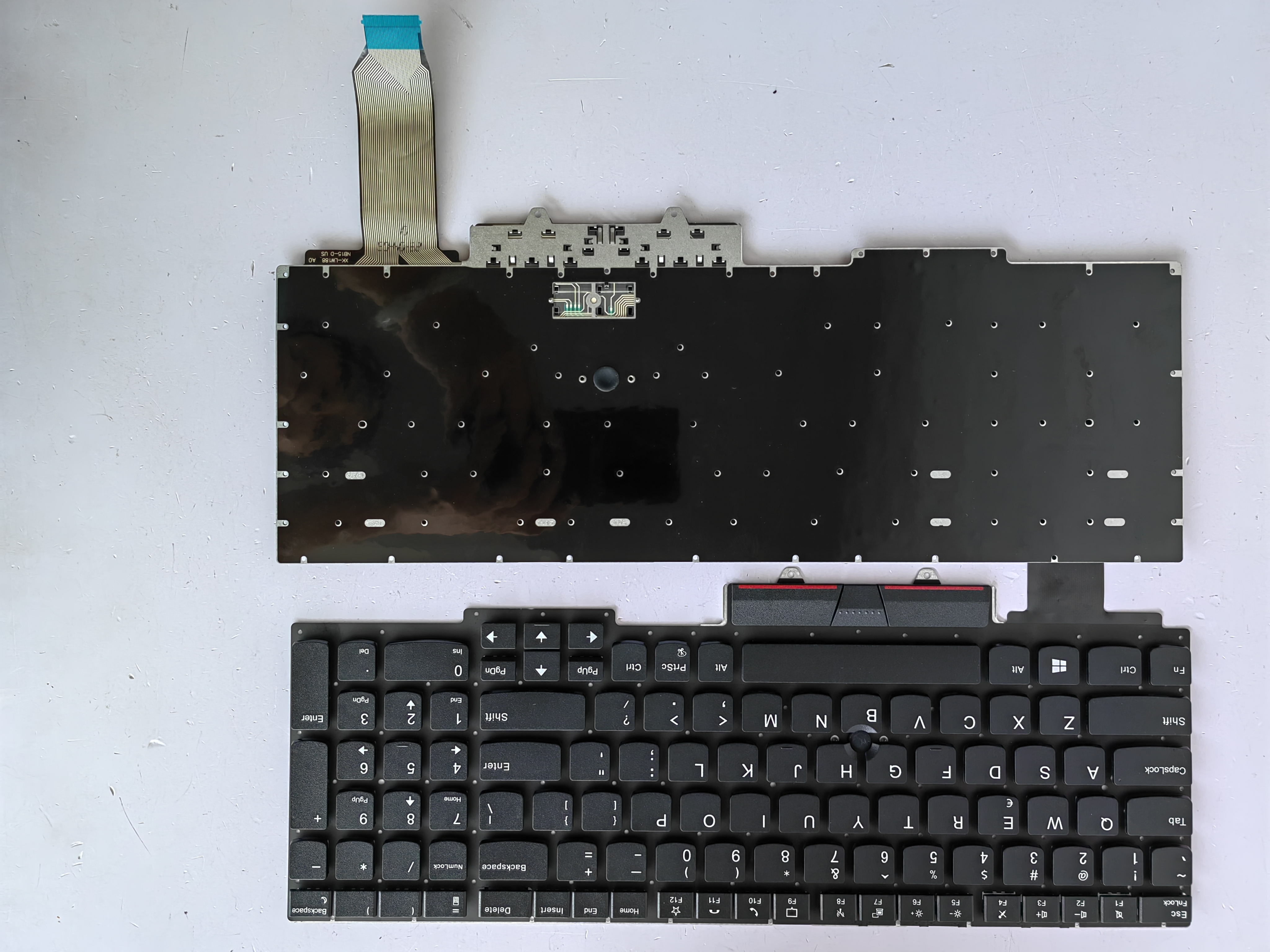 Picture of New Replacement Laptop Keyboard For IBM E15 second generation/E15 GEN2 non-full lights BLACK With hole (OEM) US Layout